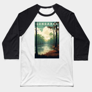 Congaree National Park Travel Poster Baseball T-Shirt